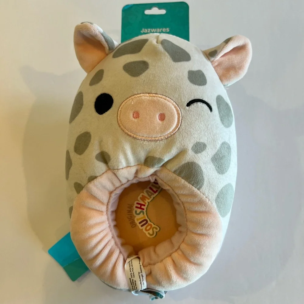 Kids Squishmallows Rosie Pig Tag Size 11/12 Slippers